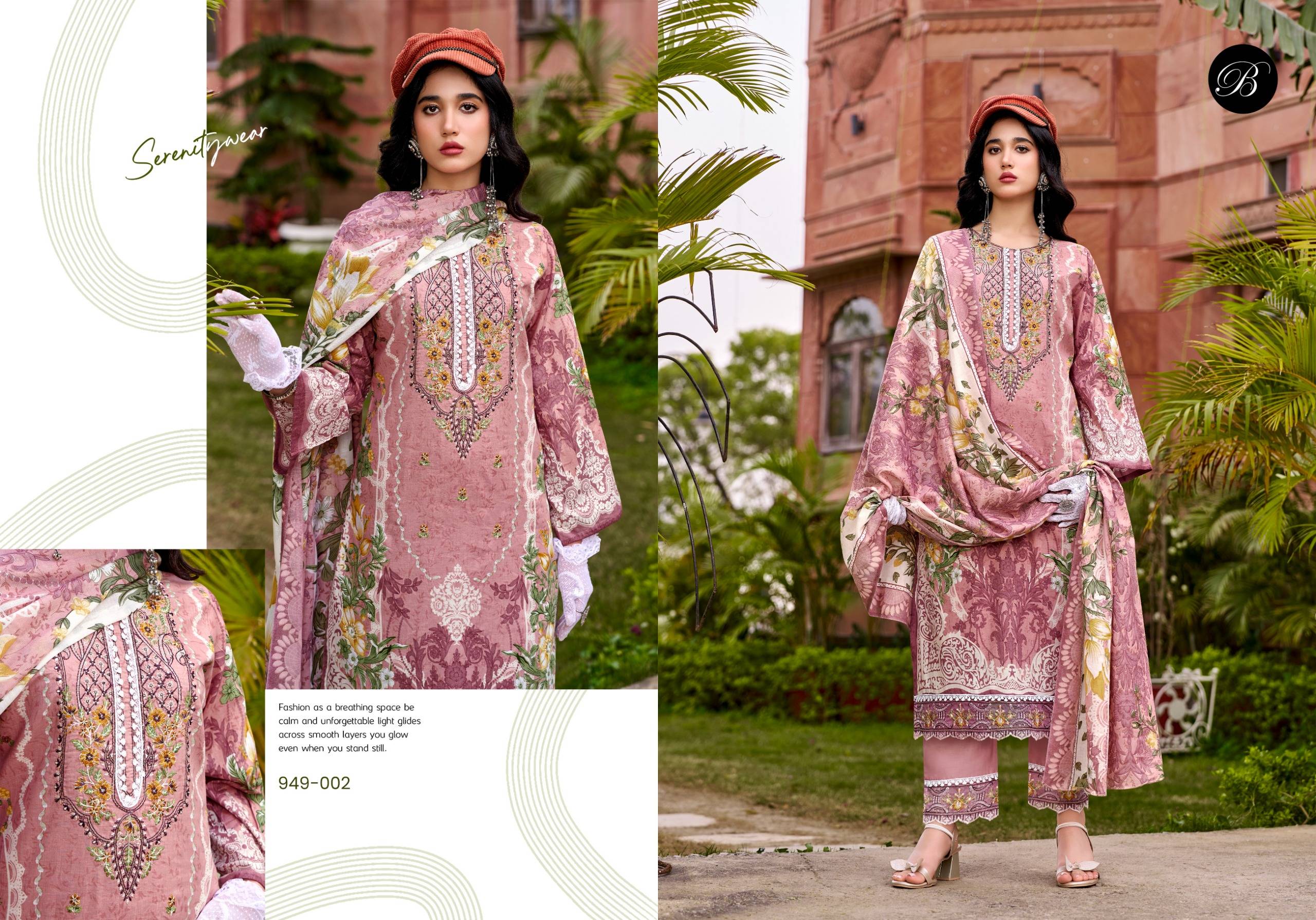  GULISTAAN by BelliZa DesigNer 949-001 TO 949-008 SERIES Pakistani Stylish Embroidered PURE COTTON COLLECTION At Wholesale Price